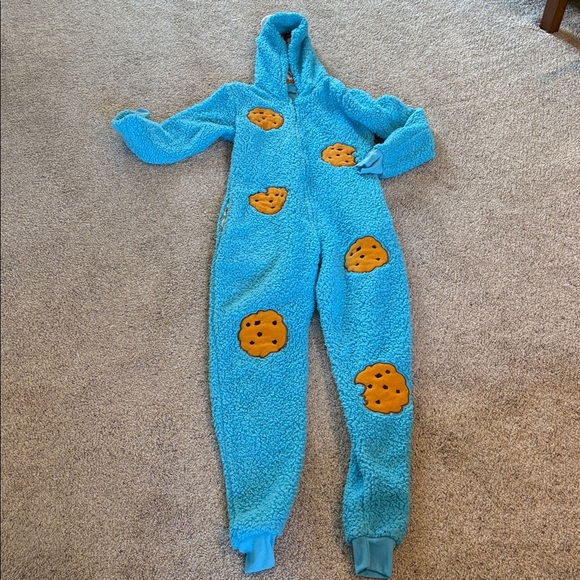 Sesame Street Cookie Monster Onesie Size XS - Picture 2 of 4